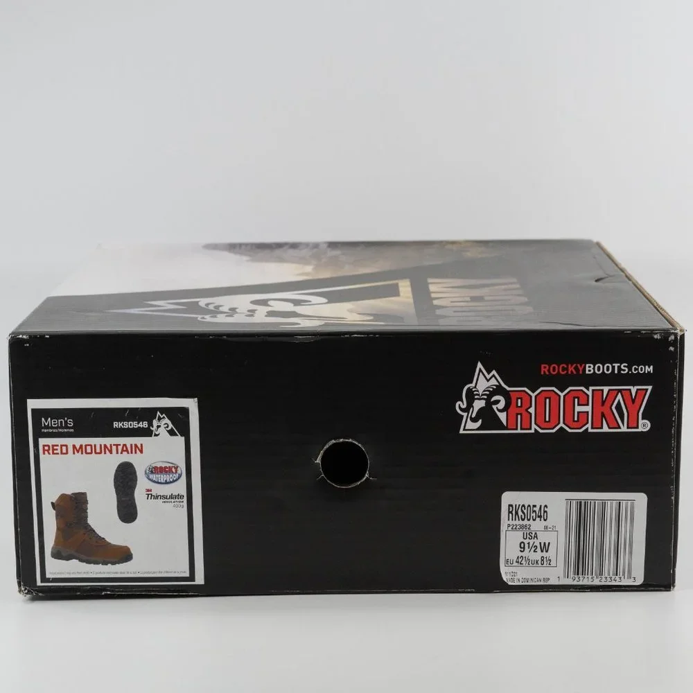 Rocky Men's Red Mountain Waterproof 400 G Insulated Boot RKS0546 Multi Size